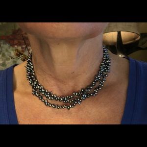 Grey beaded necklace